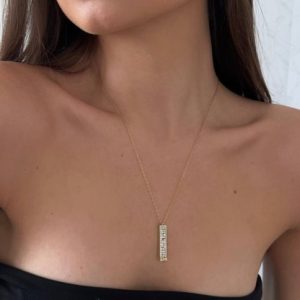 Collier « Je t'aime » personnalisé avec prénom